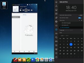 Deepin 2014 - Desktop